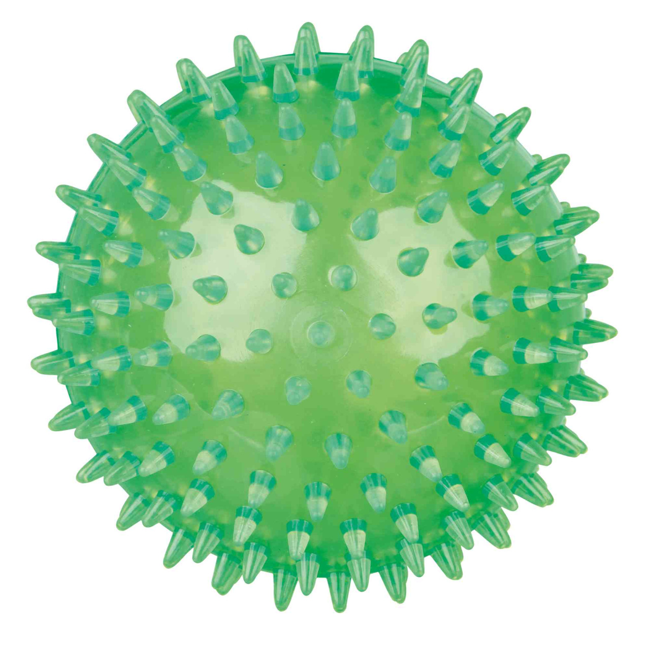 TRIXIE Igelball für Hunde, Ø 7 cm, robustes Material, weiche Noppen, Zahnpflege & Zahnfleischmassage, ideal für Spiel & Training.