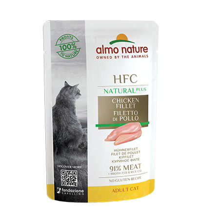 Almo Nature HFC Natural Plus Hühnerfilet Katzen Nassfutter 55 g