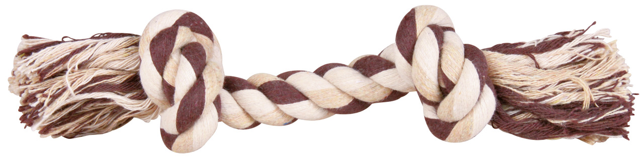 TRIXIE Spieltau, robustes Hundespielzeug, Beige/Braun, für Zerr-/Apportierspiele, fördert Zahnpflege.