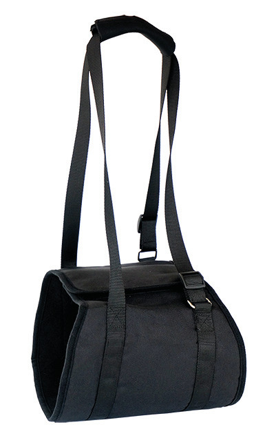 Vetlando Hundetragetasche, für kl.-mittelgr. Hunde, schwarz, verstellb. Schultergurte, stabiler Aufbau, sicherer Transport.