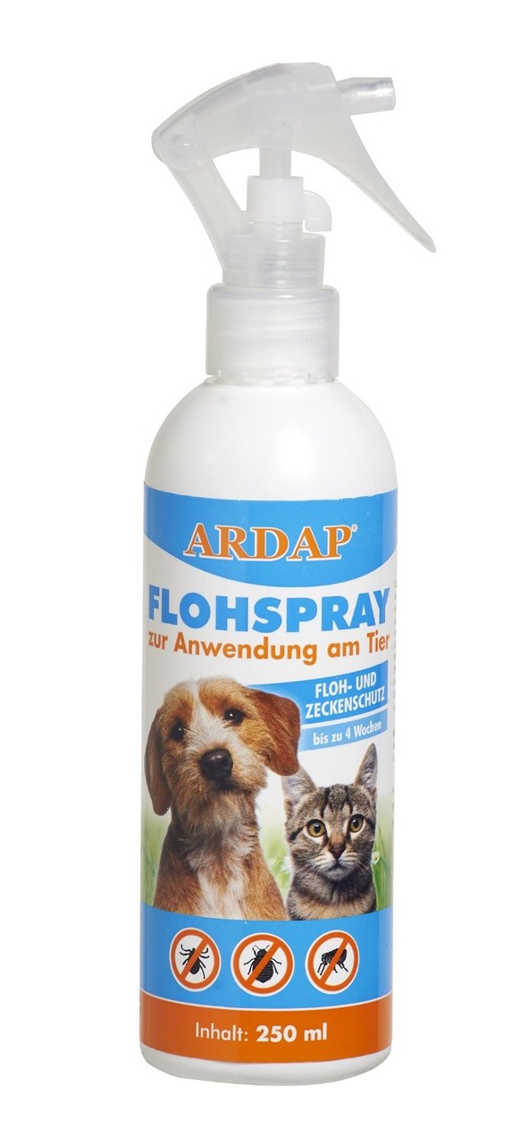 ARDAP Flohspray 250ml zur Anwendung bei Hunden und Katzen