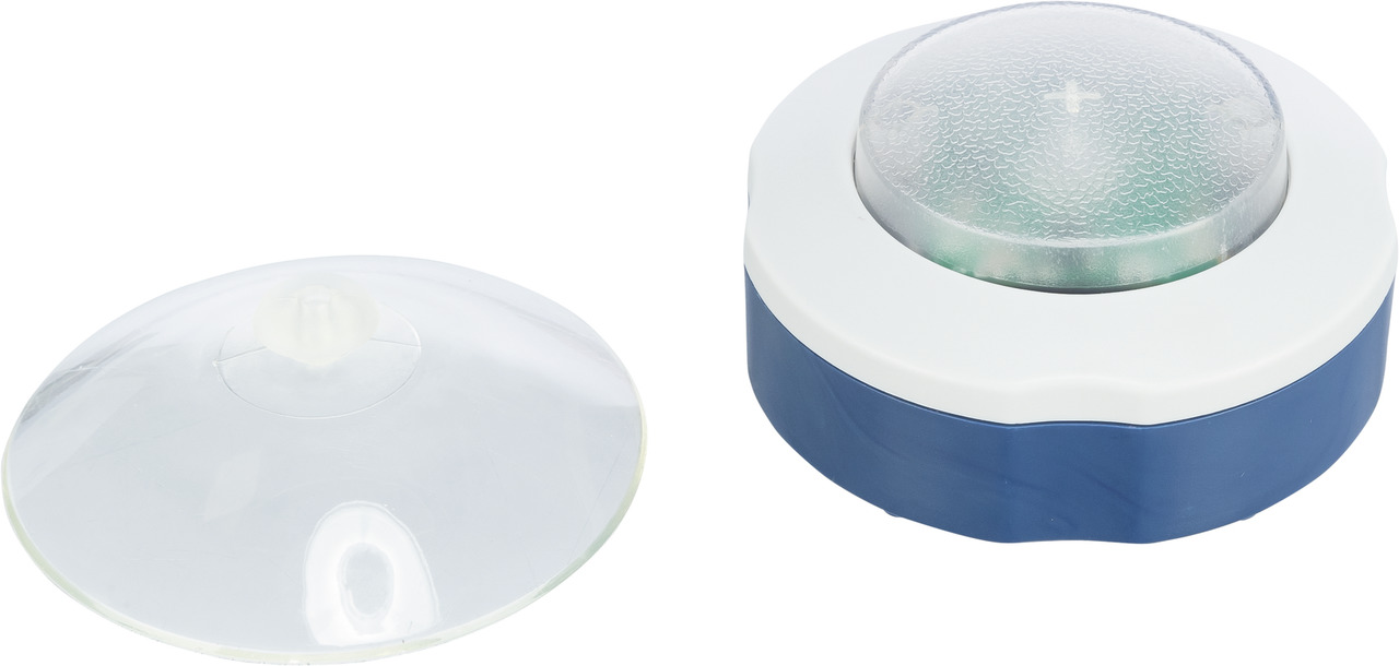 TRIXIE LED-Sicherheitslicht, Haustiere (Hunde/Katzen), blau, bessere Sichtbarkeit bei Dunkelheit, inkl. Saugnapfabdeckung.