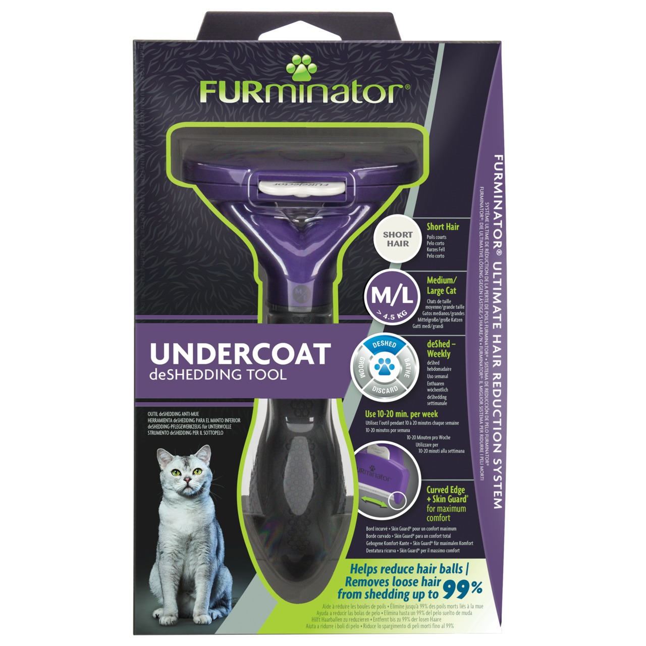Furminator deShedding Tool Cat Kurzhaar L