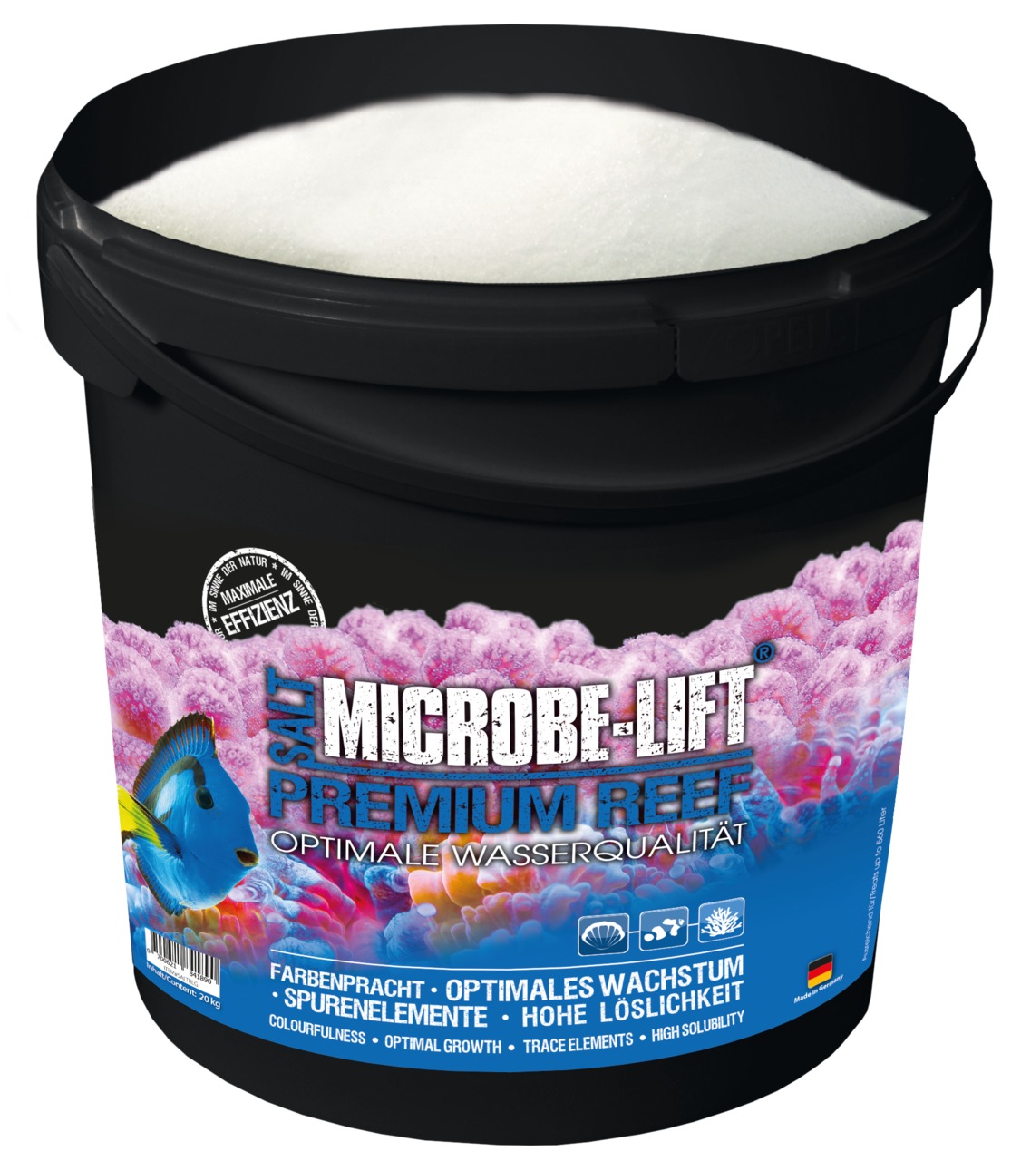 MICROBE-LIFT Premium Reef Salt, 20 kg, für Meerwasseraquarien: optimale Wasserqualität, Farbbrillanz, Wachstum, hohe Löslichkeit.