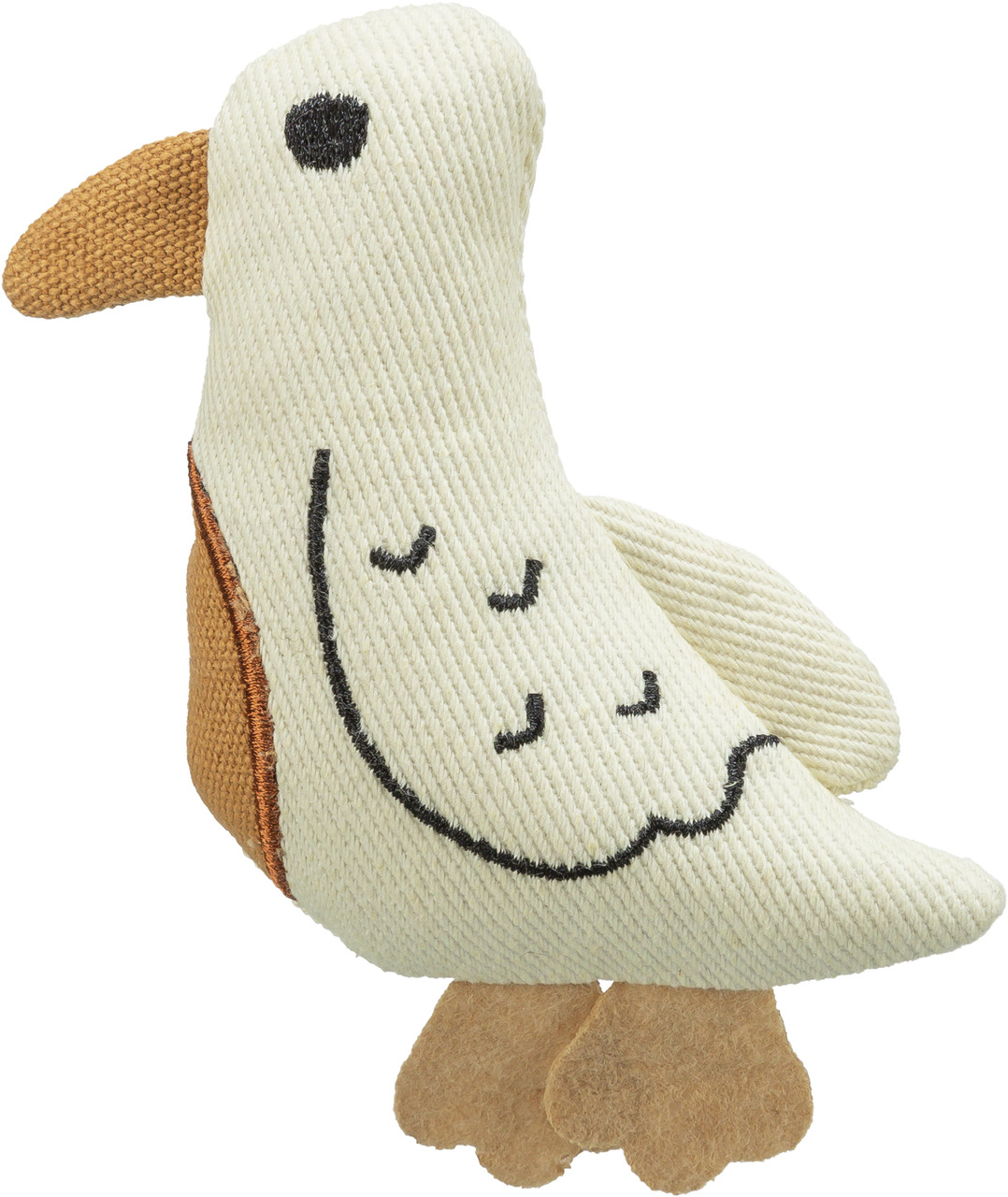 TRIXIE Katzenspielzeug Möwe, für Katzen, weicher Stoff, gestickte Details, Filzfüße, fördert Jagdinstinkt.