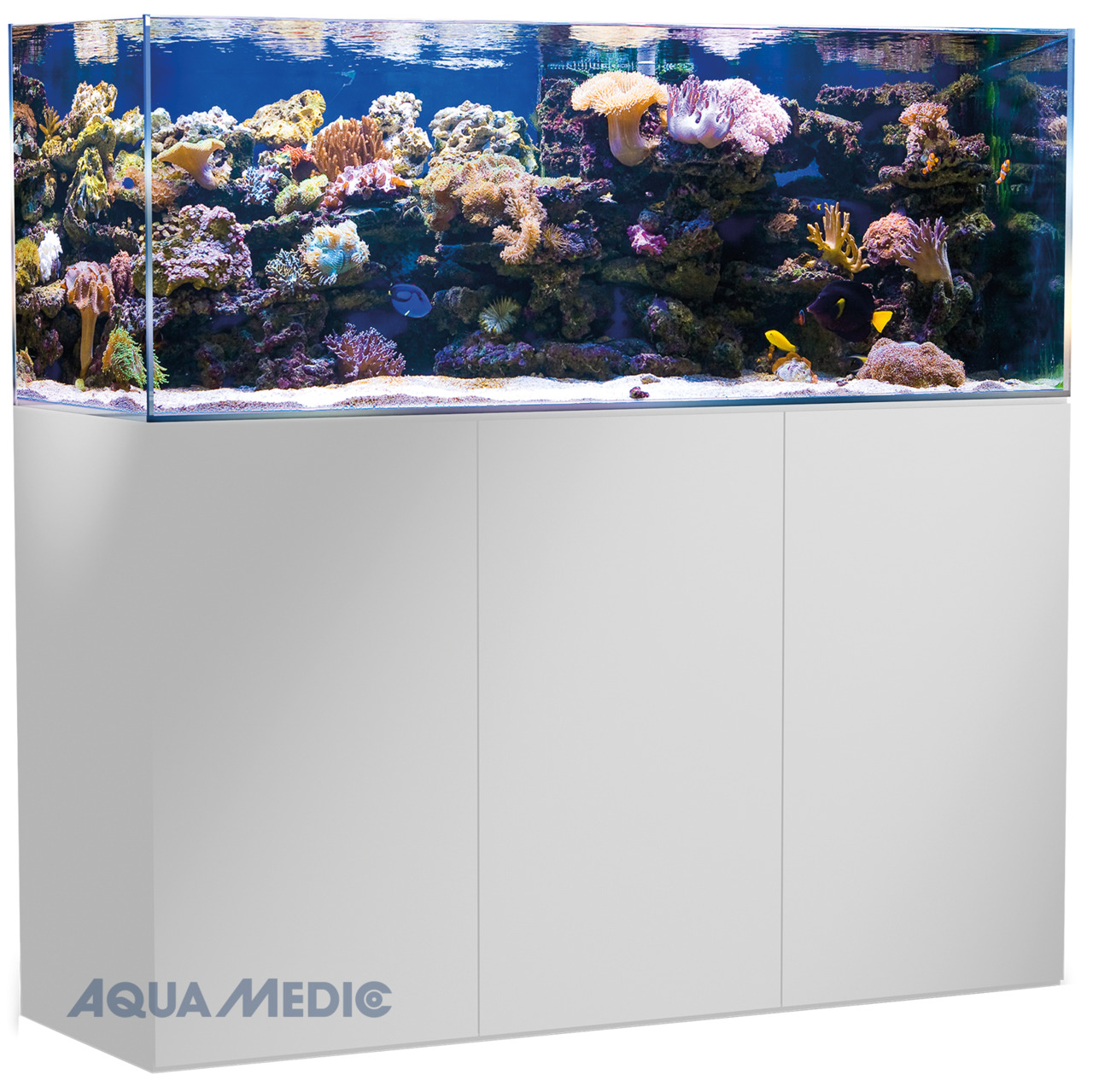 AQUA MEDIC Armatus 450 weiß Aquarium mit Unterschrank