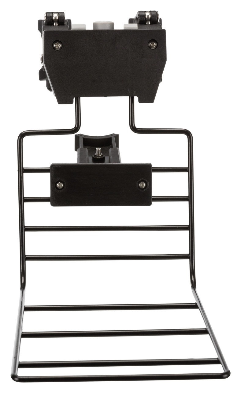 TRIXIE Heuraufe m. Halterung, f. Kleintiere (Kaninchen/Meerschweinchen), robust, schwarz, artgerechte Fütterung, verhindert Heuverschwendung.