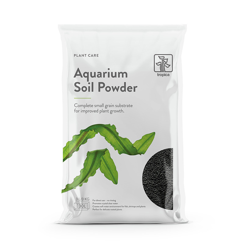 Tropica Aquarium Soil Powder: Feinkörniges Substrat für Aquarienpflanzen, fördert Wachstum. 3L (3,3kg), für Aquarien bis 30L.