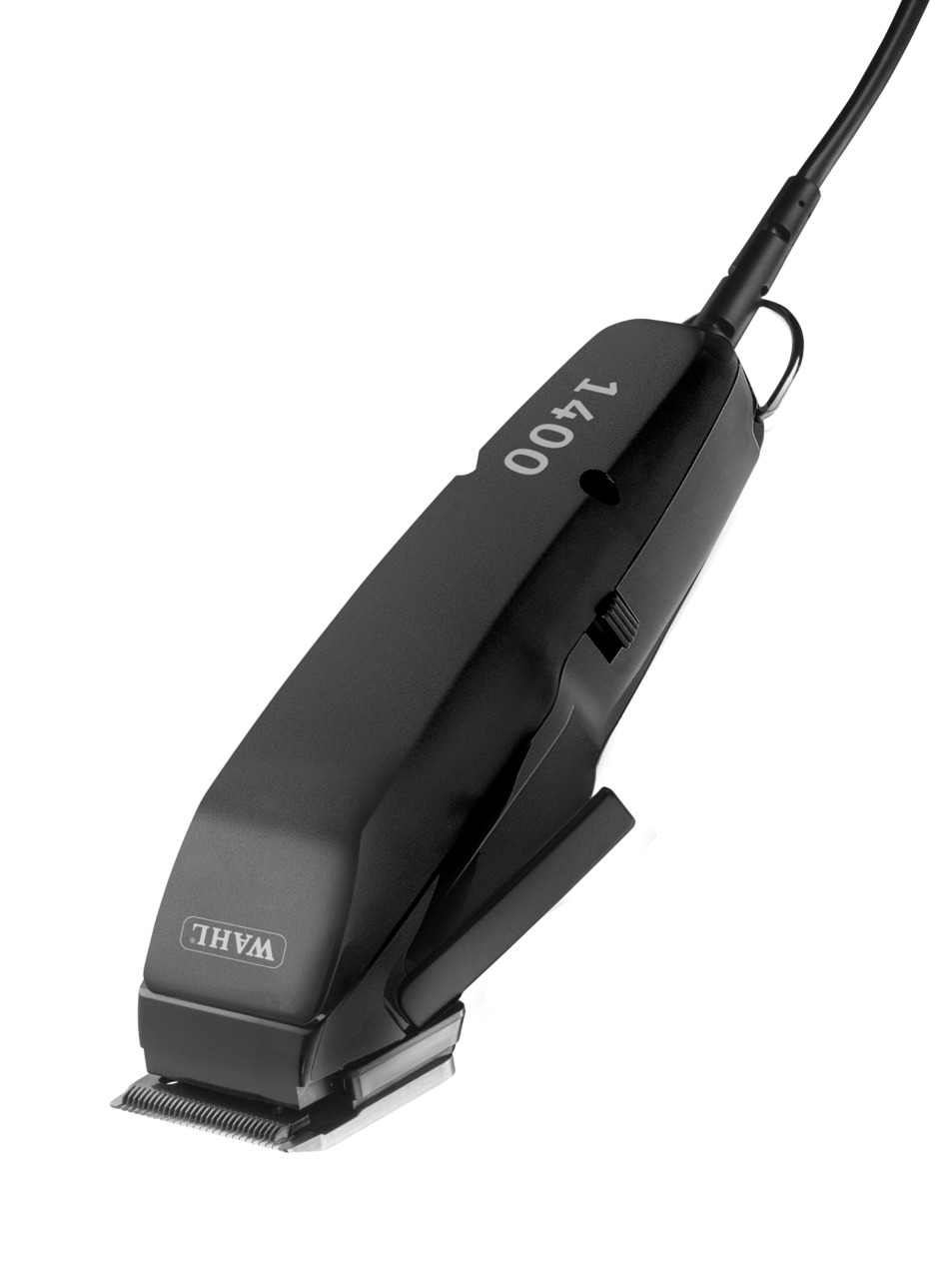 Wahl 1400 Haarschneidemaschine, prof. Gerät f. präzises Schneiden, robustes Gehäuse, Netzbetrieb, Edelstahlklingen, ideal f. Zuhause/Salon.