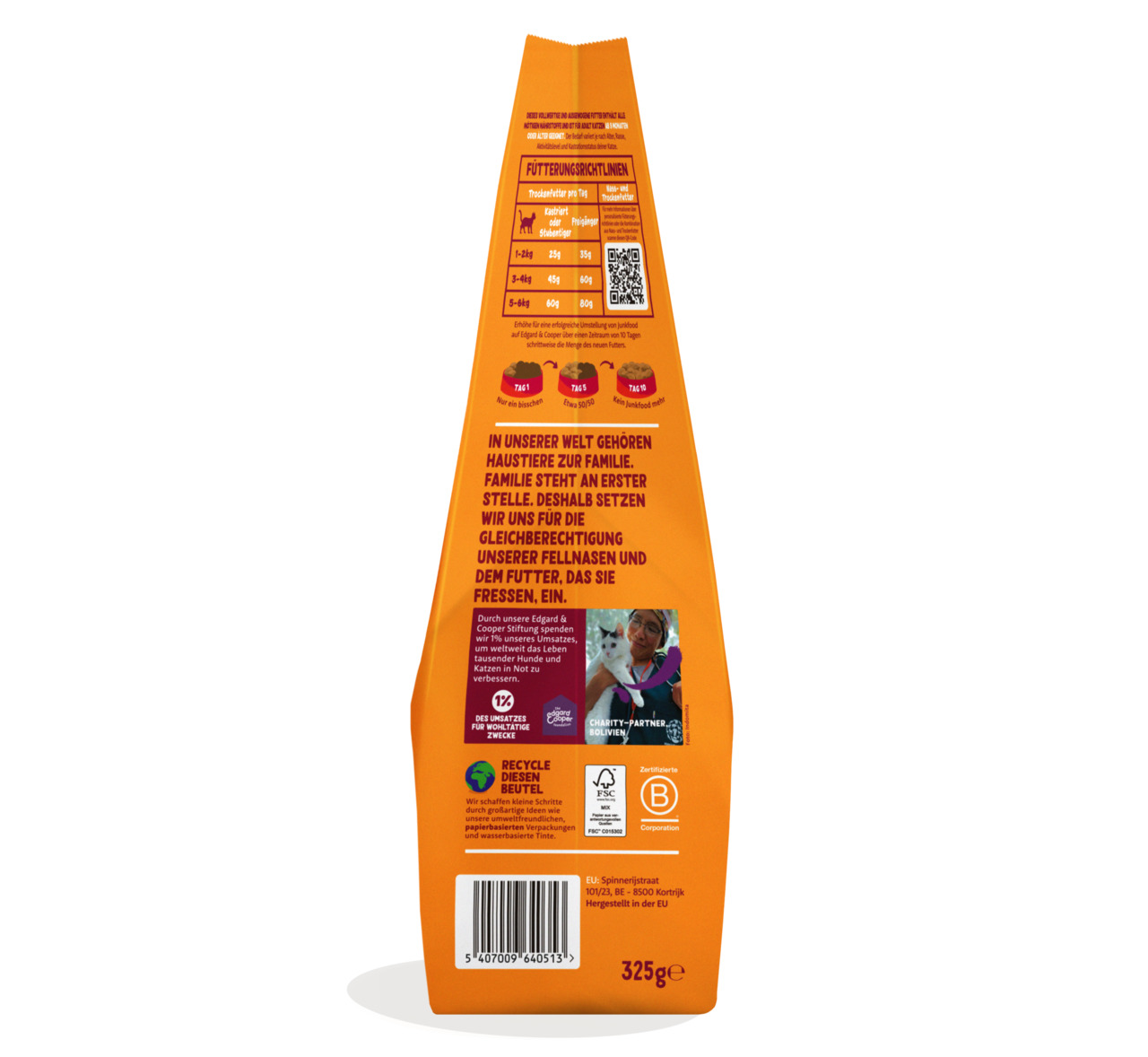Edgard&Cooper Adult Huhn 325 Gramm Katzentrockenfutter