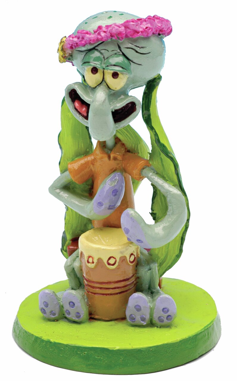 Penn-Plax SpongeBob Aquarium-Deko Squidward mit Trommel, für Aquarien, dekorative Figuren-Ornamentik in Farbe;;;;;;;;;;;;;;;;;;;;;;;;;;;;;;;;;;;;