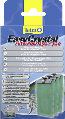 Tetra EasyCrystal FilterPack 250/300, Filterkartuschen für Aquarien (15-60L), einfache Handhabung, effektive Wasserreinigung.