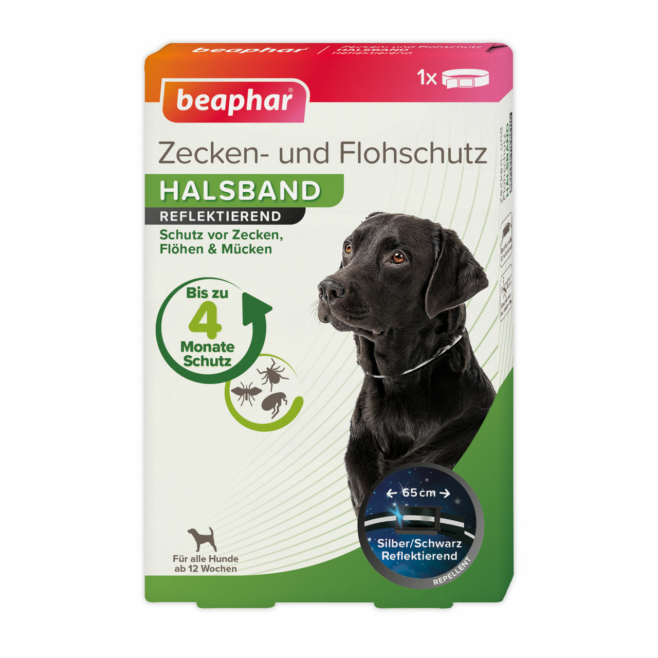 beaphar Zecken- und Flohschutz Halsband Hund 65 cm