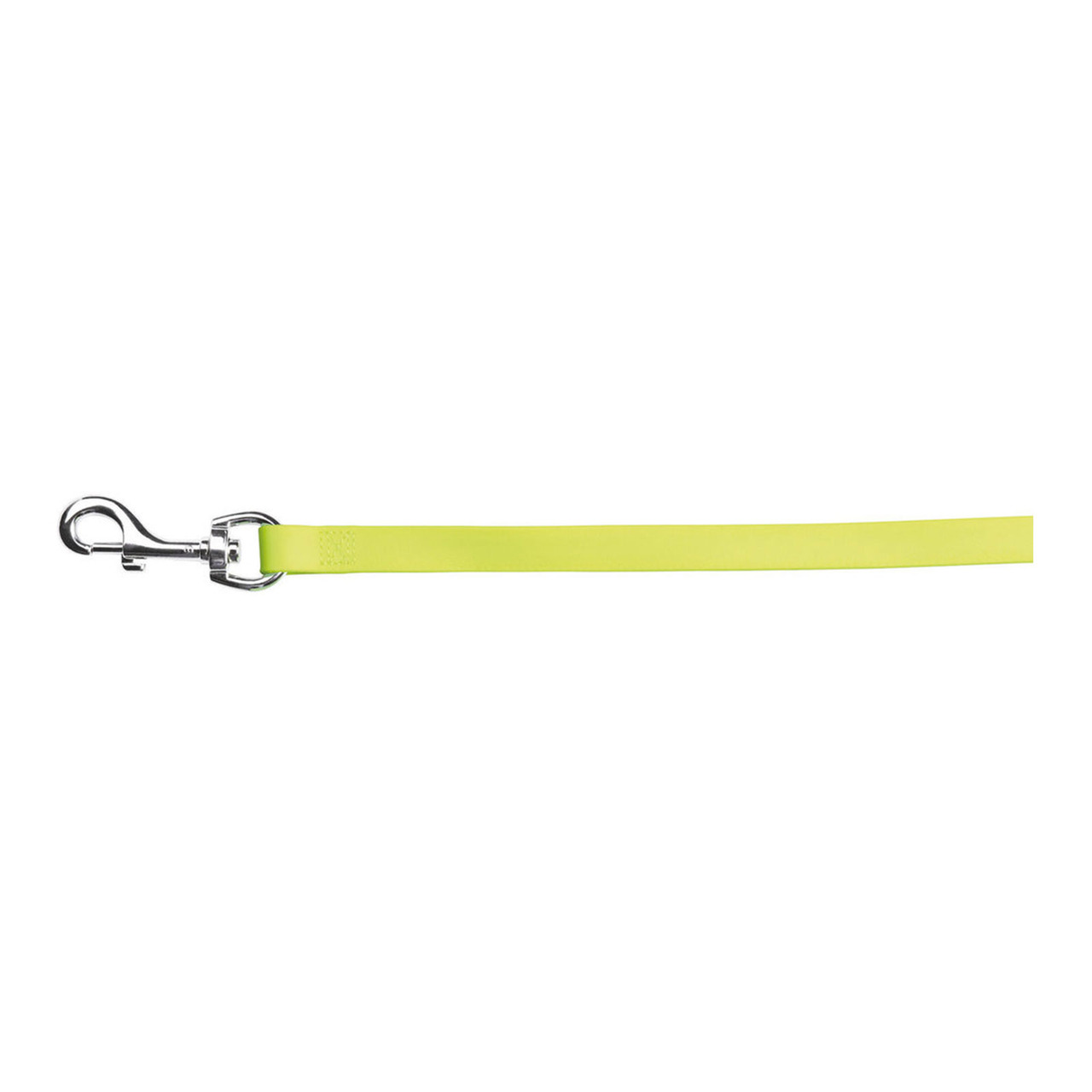 Gelbe Hundeleine der Marke TRIXIE, geeignet für Hunde aller Größen. Die Leine besteht aus strapazierfähigem Material und ist mit einem stabilen Metallkarabiner ausgestattet. Ideal für Spaziergänge bei Tag und Nacht dank der auffälligen Farbe. Länge und Br
