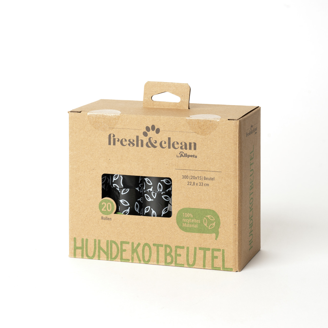 Allpets fresh&clean recycelte Kotbeutel 20 Stück