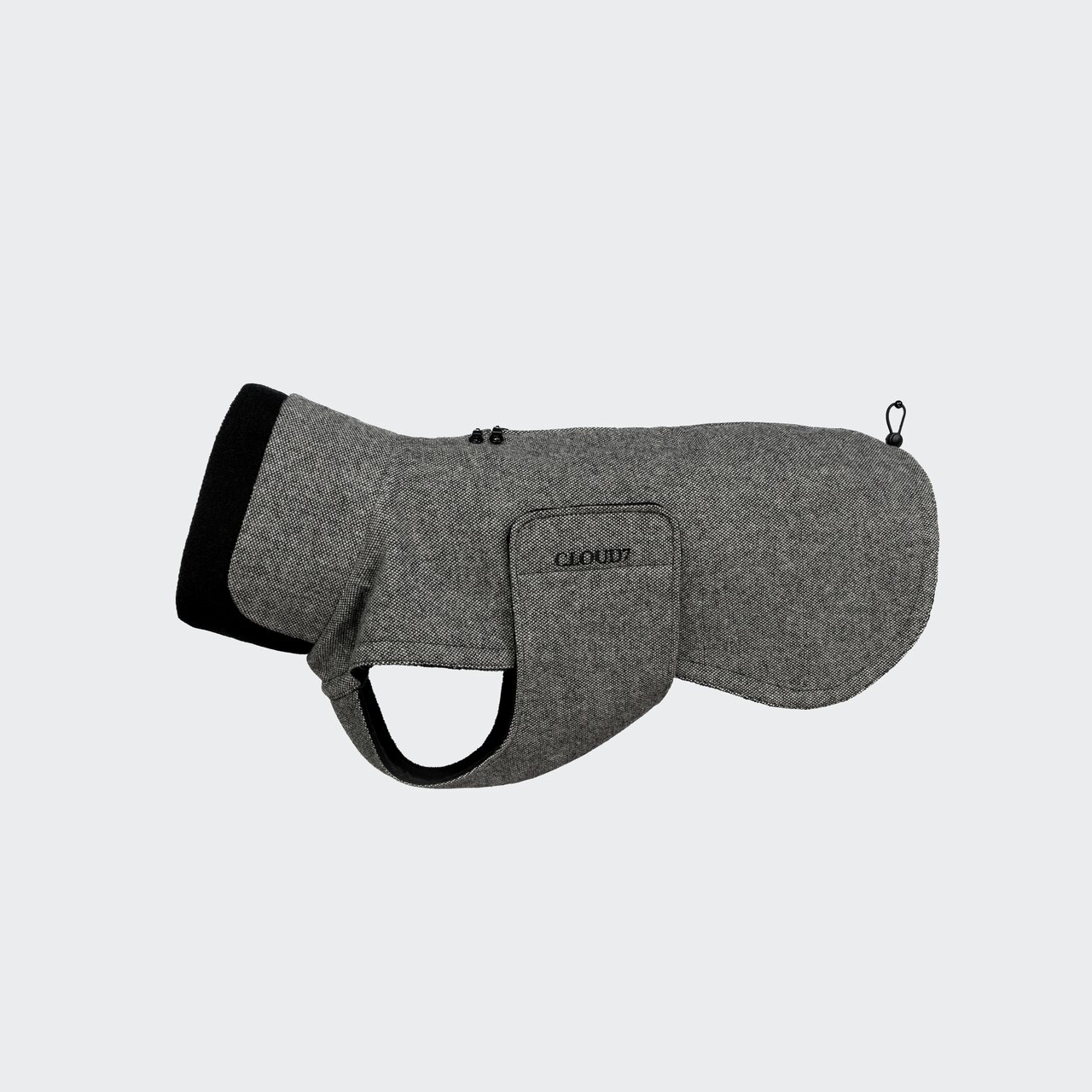 Cloud7 Hundemantel, grau, für kl.-mittelgr. Hunde, warm & stilvoll, mit Klettverschluss, hochwertiges Design.