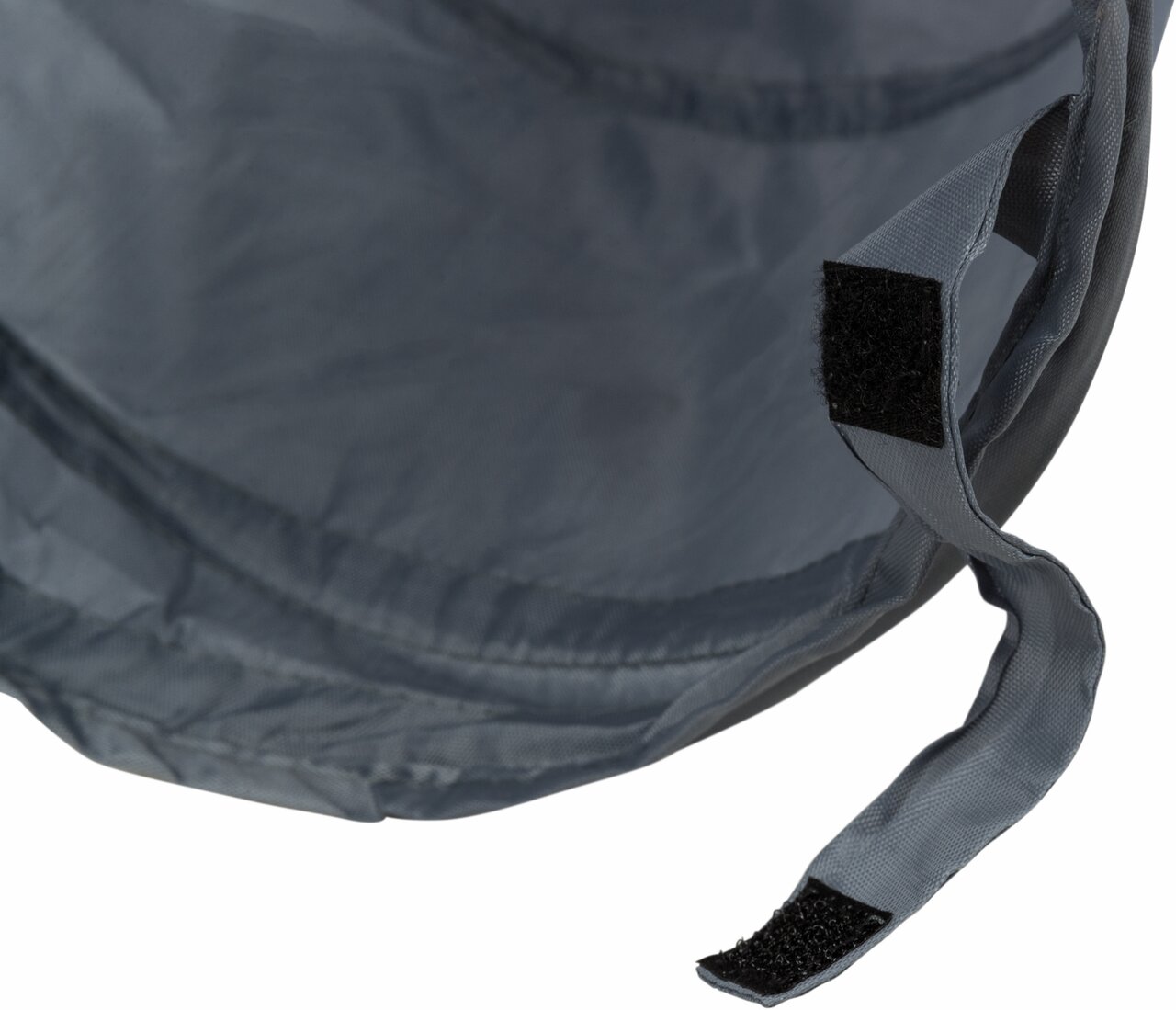 TRIXIE Tunnel für Katzen, aus strapazierfähigem Nylon, mit Klettverschluss, ideal für Spiel und Versteckspaß, Farbe: Grau.
