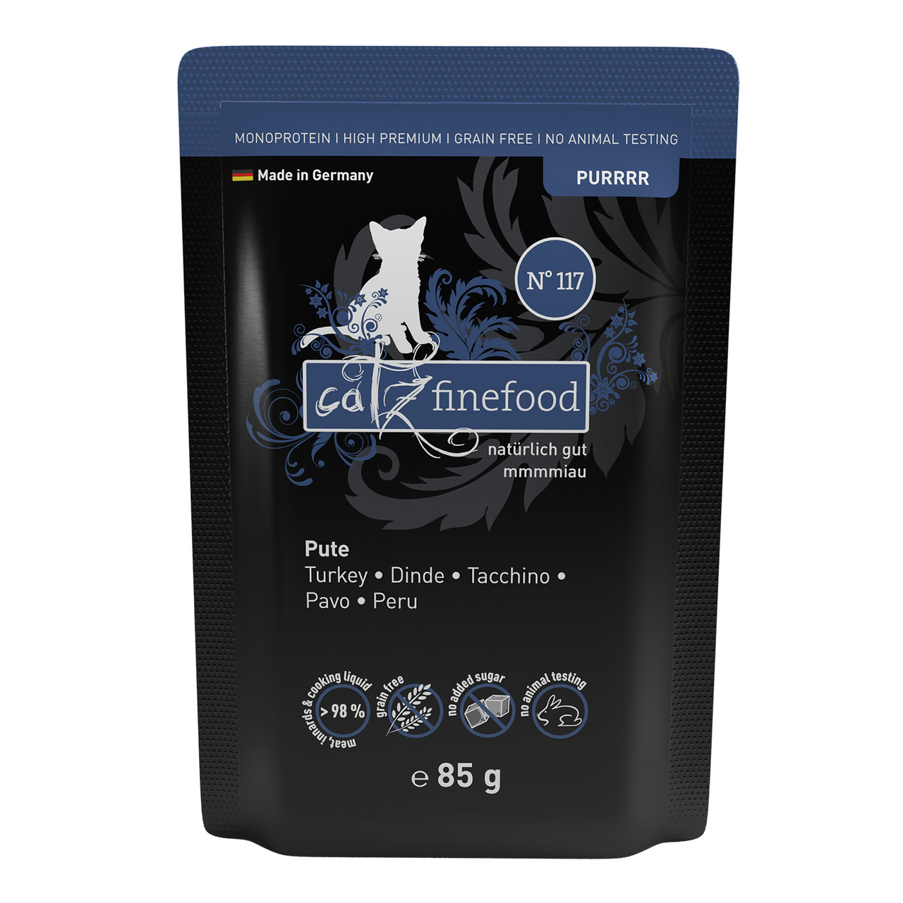 Catz finefood Purrrr No. 117 Pute 85 Gramm Katzennassfutter