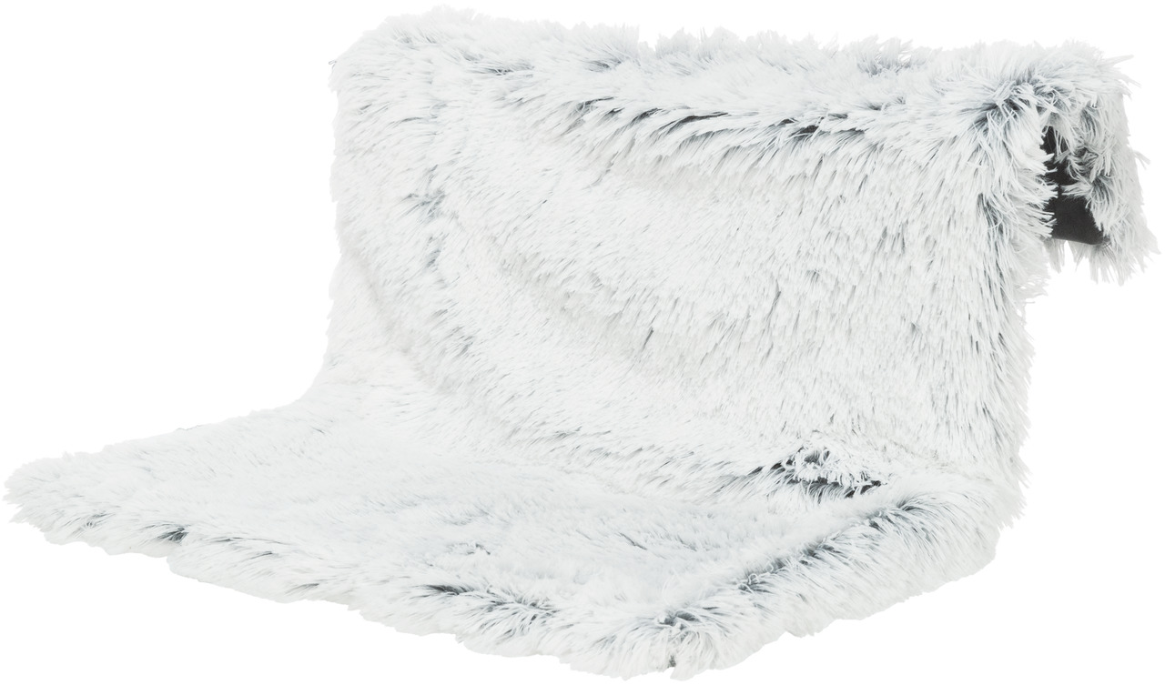 Das Bild zeigt die TRIXIE Kuschelhöhle für Kleintiere, speziell für Kaninchen und Meerschweinchen. Die Höhle besteht aus weichem, weißem Plüschmaterial und bietet eine gemütliche Rückzugsmöglichkeit. Ideal für Tiere, die Wärme und Geborgenheit suchen. Grö