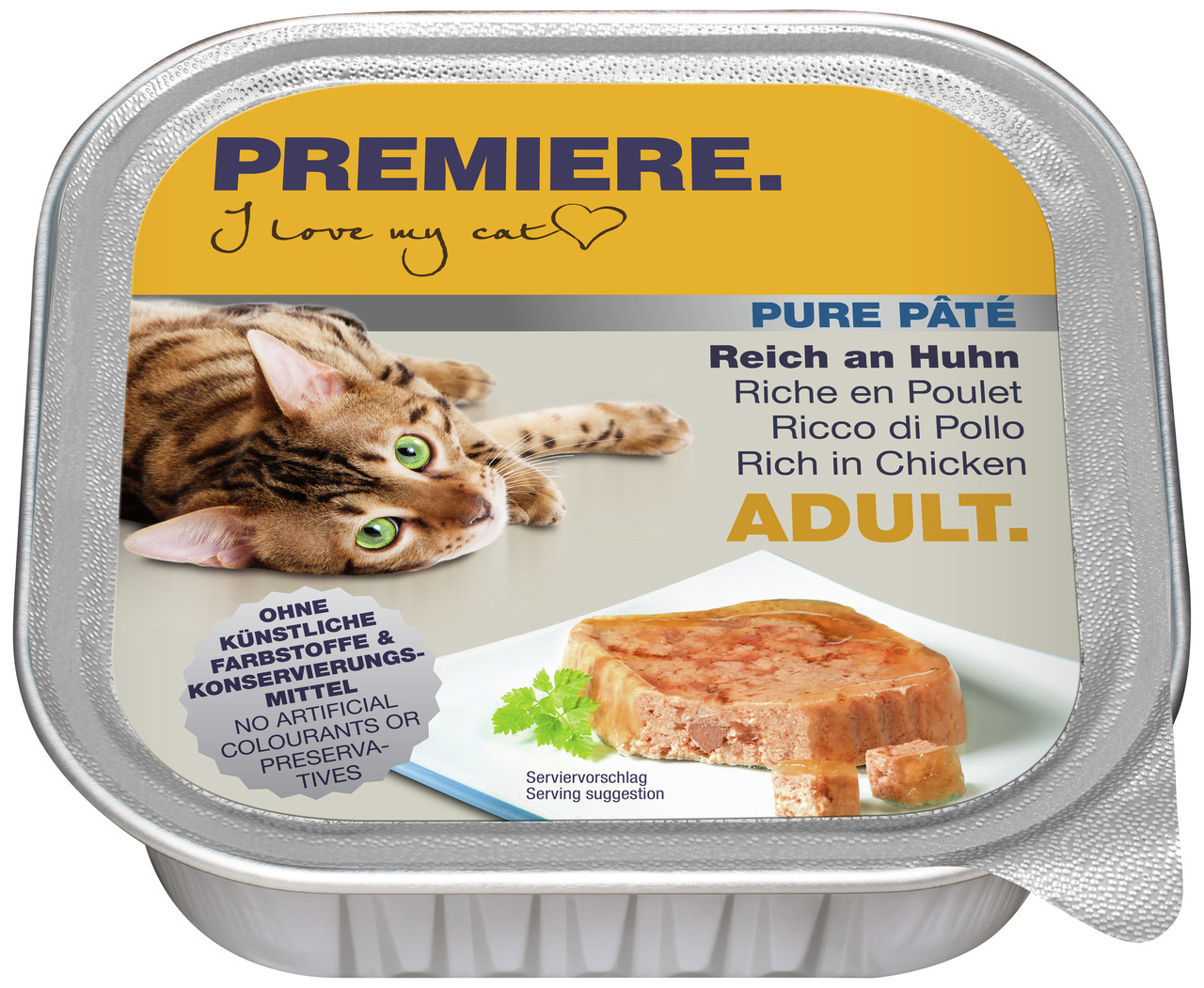 Premiere Paté Adult Geflügel 100g Katzenfutter