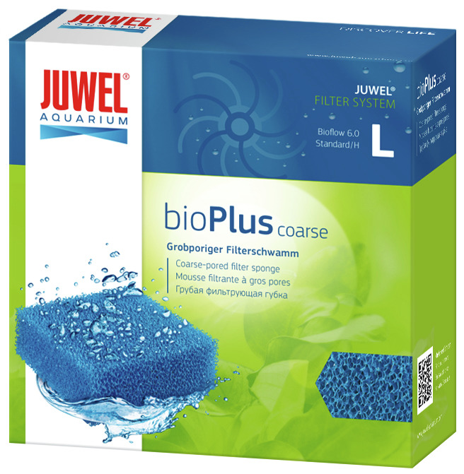 JUWEL Filterschwamm bioPlus coarse, für Bioflow 6.0 (Größe L), mechanische & biologische Filterung, für Aquarien.