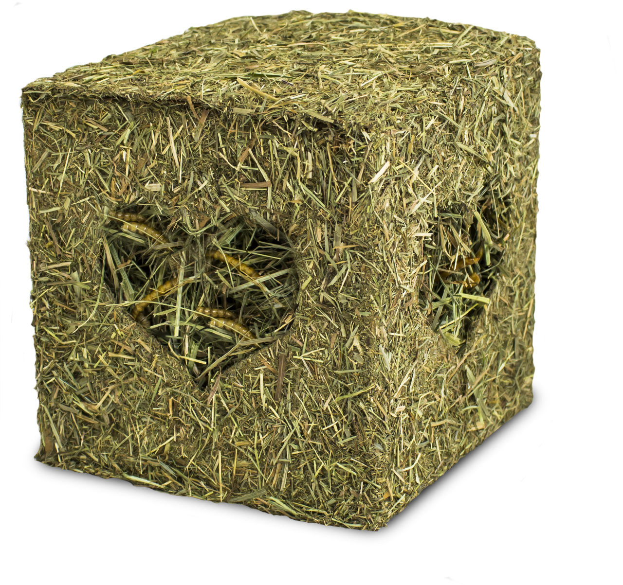 Sparpaket 2 x 125 g JR Farm Heu-Würfel mit Mehlwürmer Nager Snack