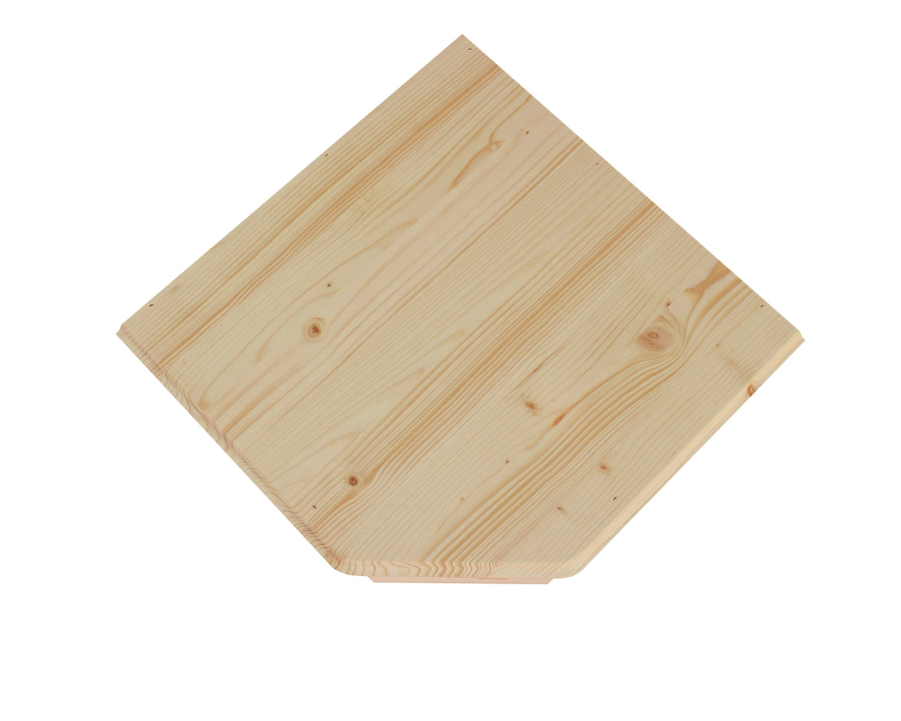 Resch Holzbrett, Zubehör für Nager (Hamster-Meerschweinchen), naturbelassen, hell, robust, Plattform-Liegefläche, sechseckig.