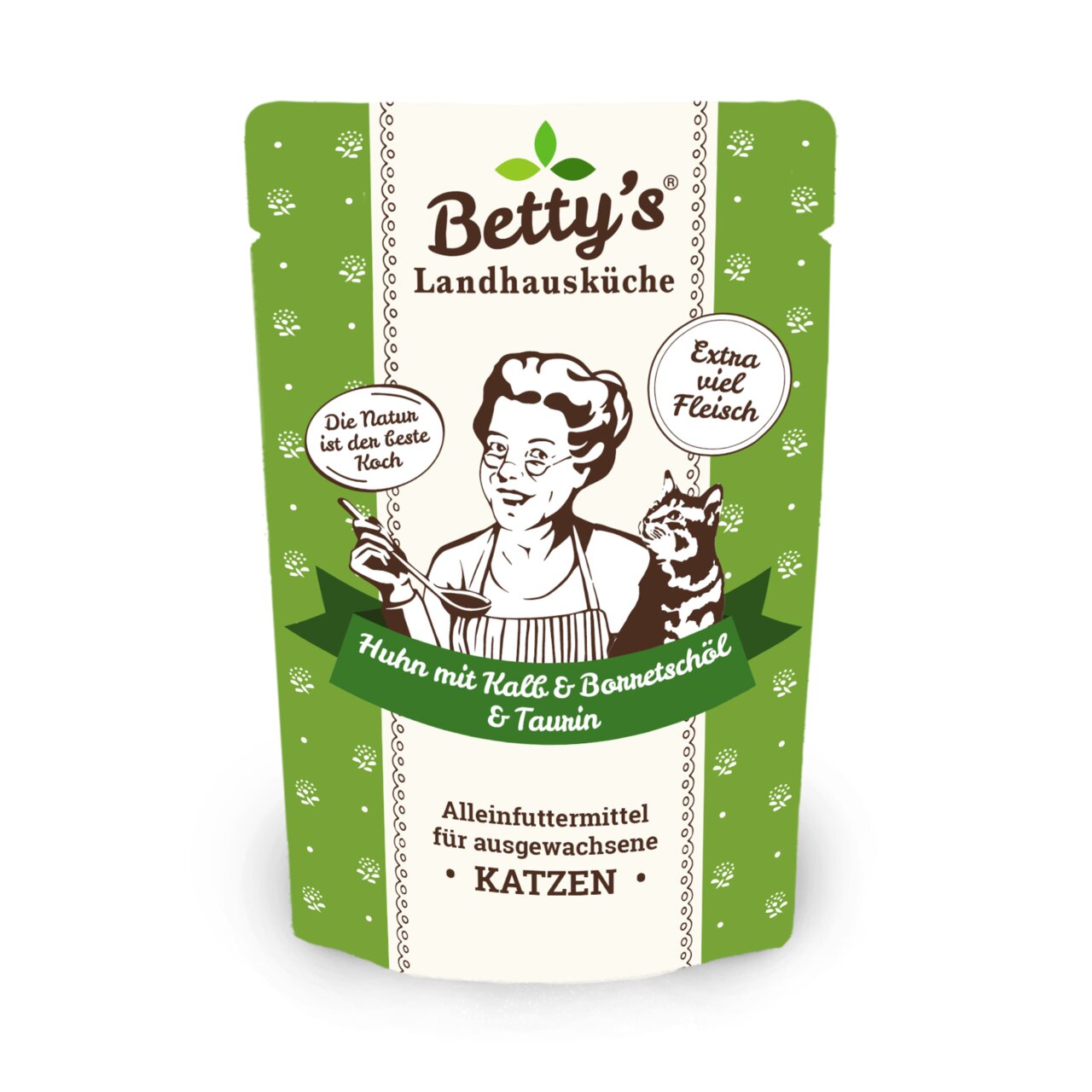 Betty's Landhausküche Katzennassfutter Huhn mit Kalb, Borretschöl & Taurin für ausgewachsene Katzen, extra viel Fleisch;;;;;;;;;;;;;;;;;;;;;;;;;;;;;;;;;;;;