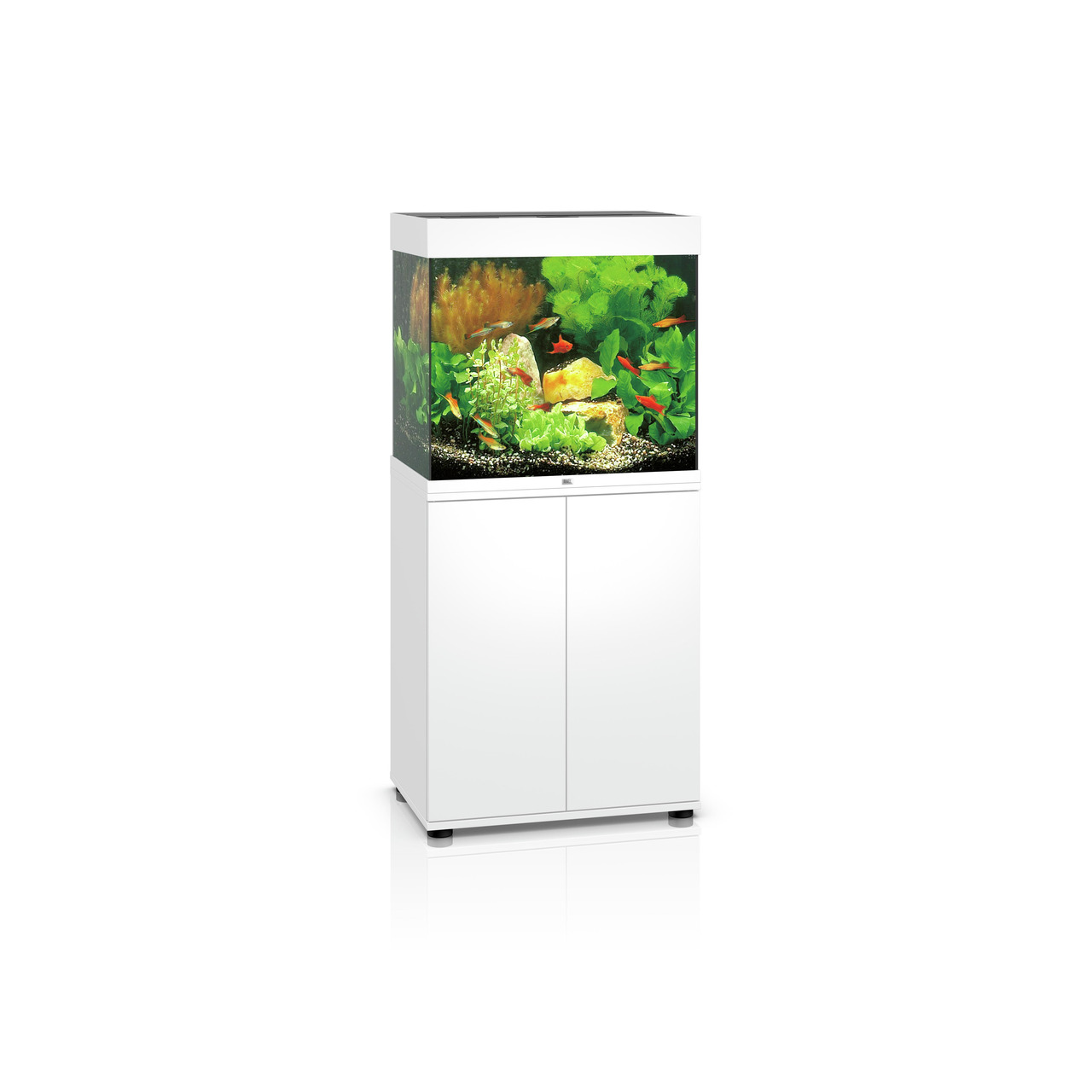 JUWEL Aquarium-Kombination Rio 125 Weiß, 125 L, mit Unterschrank, ideal für Süßwasserfische, hochwertig für Aquaristik-Enthusiasten.