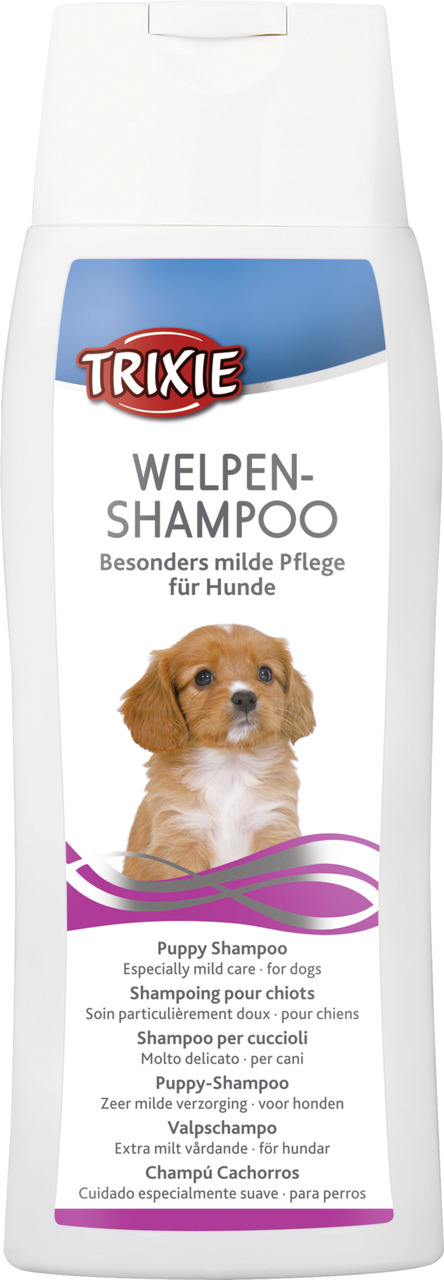 TRIXIE Welpen-Shampoo, 250 ml, für Hunde-Welpen, milde Pflege, ideal für empfindliche Welpenhaut.