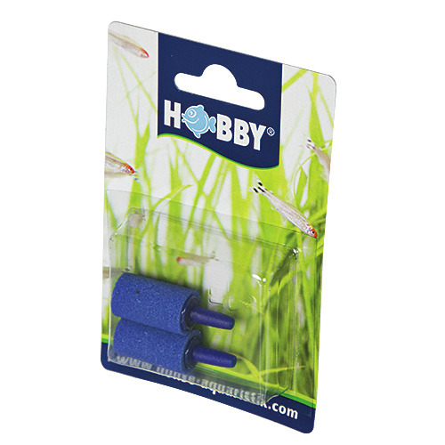 HOBBY Ausströmersteine, 2 Stk., für Aquarienbesitzer, sorgen für gleichm. Sauerstoffzufuhr, in transparenter Verpackung.