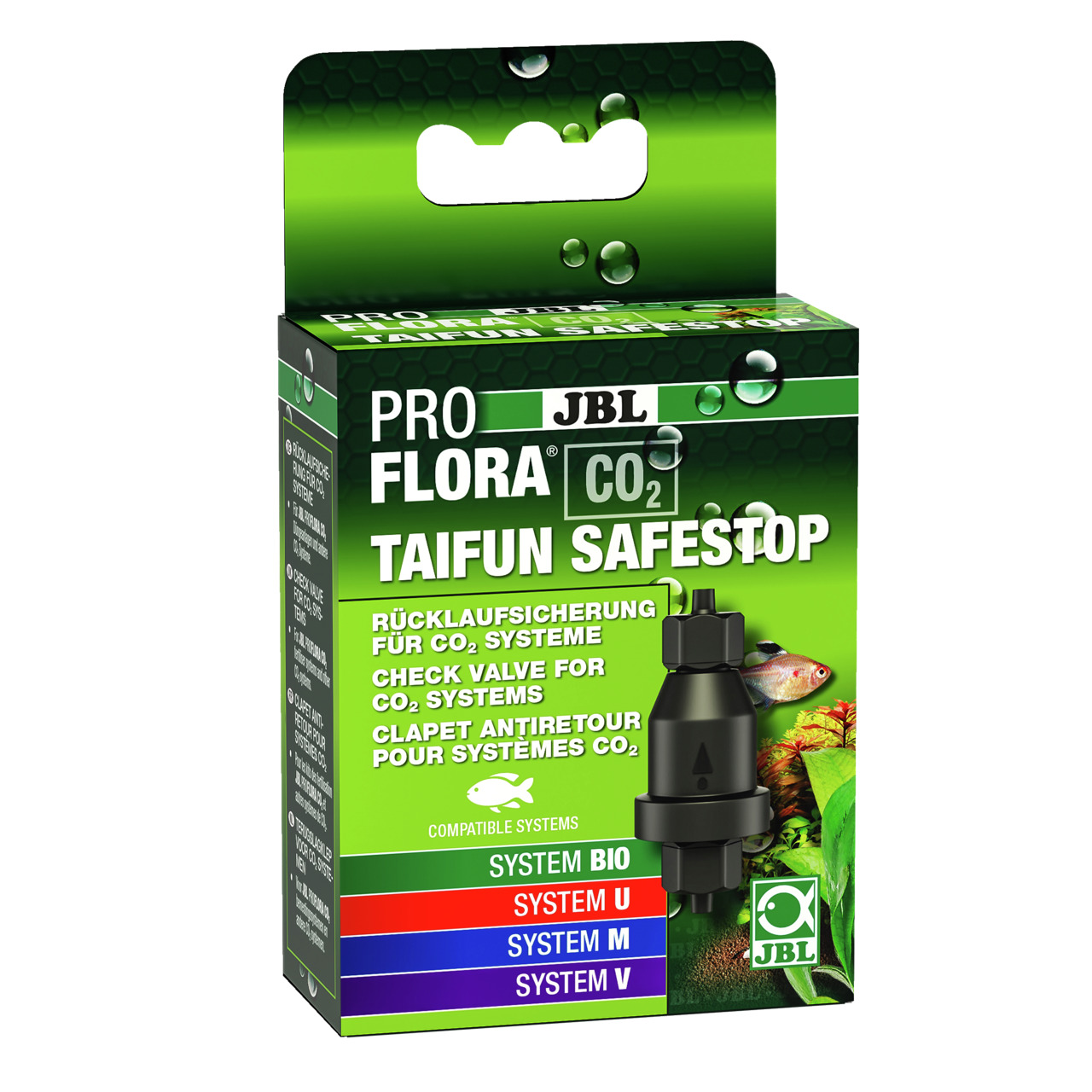 JBL ProFlora CO2 Taifun SafeStop, Rücklaufsicherung f. CO2-Systeme, Aquarien, kompatibel mit BIO, U, M, V.