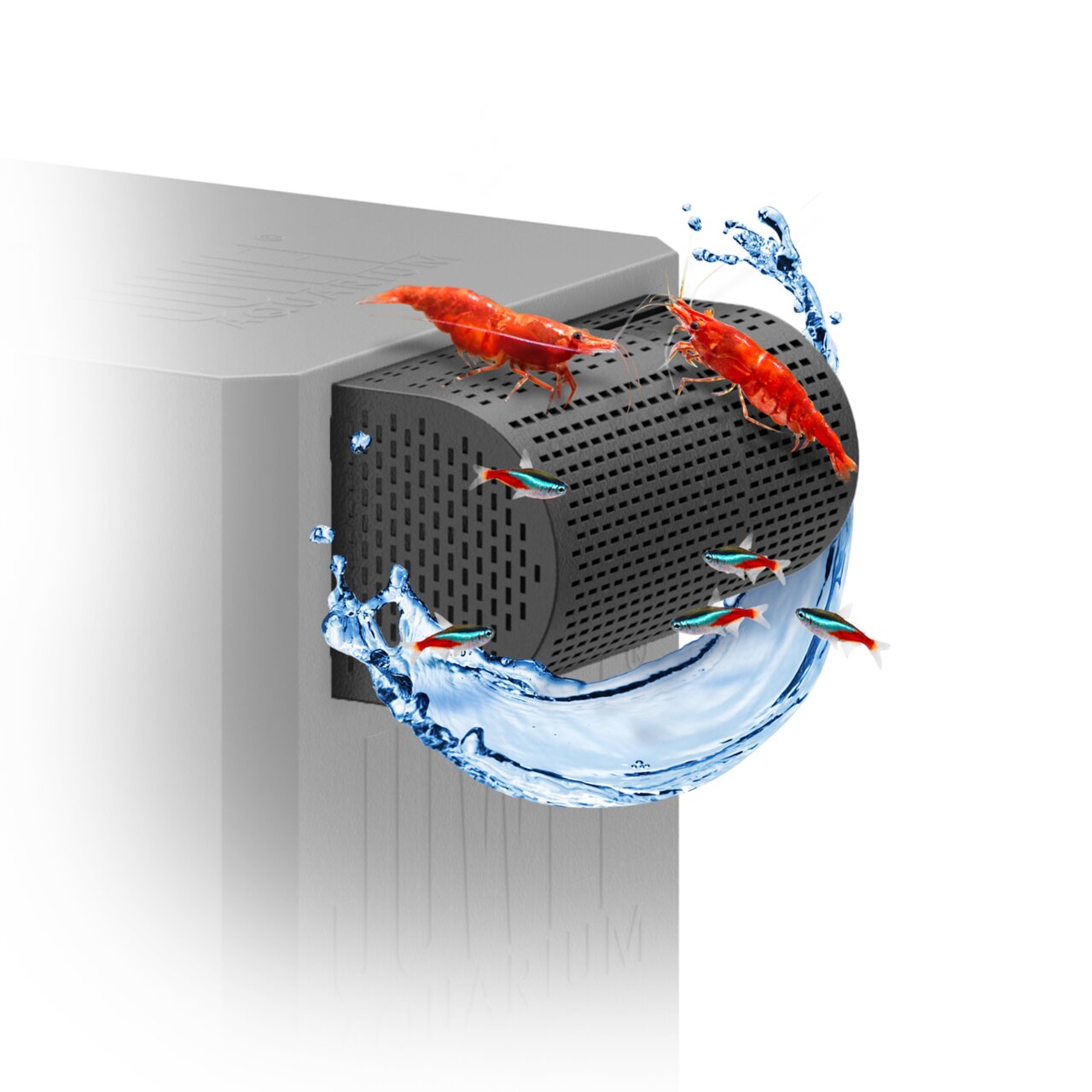 JUWEL Bioflow Filter, Filtersystem für Garnelen & kleine Fische, sorgt für kristallklares Wasser, modernes Design, effiziente Reinigung.