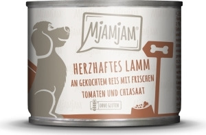 MJAMJAM Herzhaftes Lamm mit Tomaten, für Hunde, glutenfrei, 400 g.