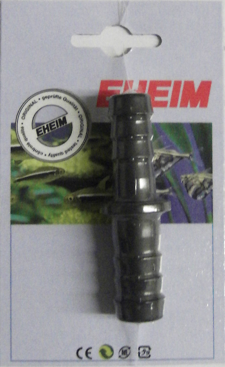 EHEIM Schlauchverbinder, für Aquarienbesitzer, schwarz, Kunststoff, geeignet für Aquarienfilter, mit EHEIM-Logo & Qualitätssiegel.